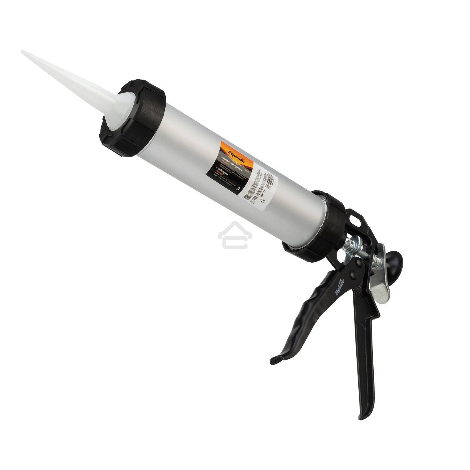 Пистолет для герметика Sparta 400мл ''закрытый'' алюминиевый корпус круглый шток 8 мм