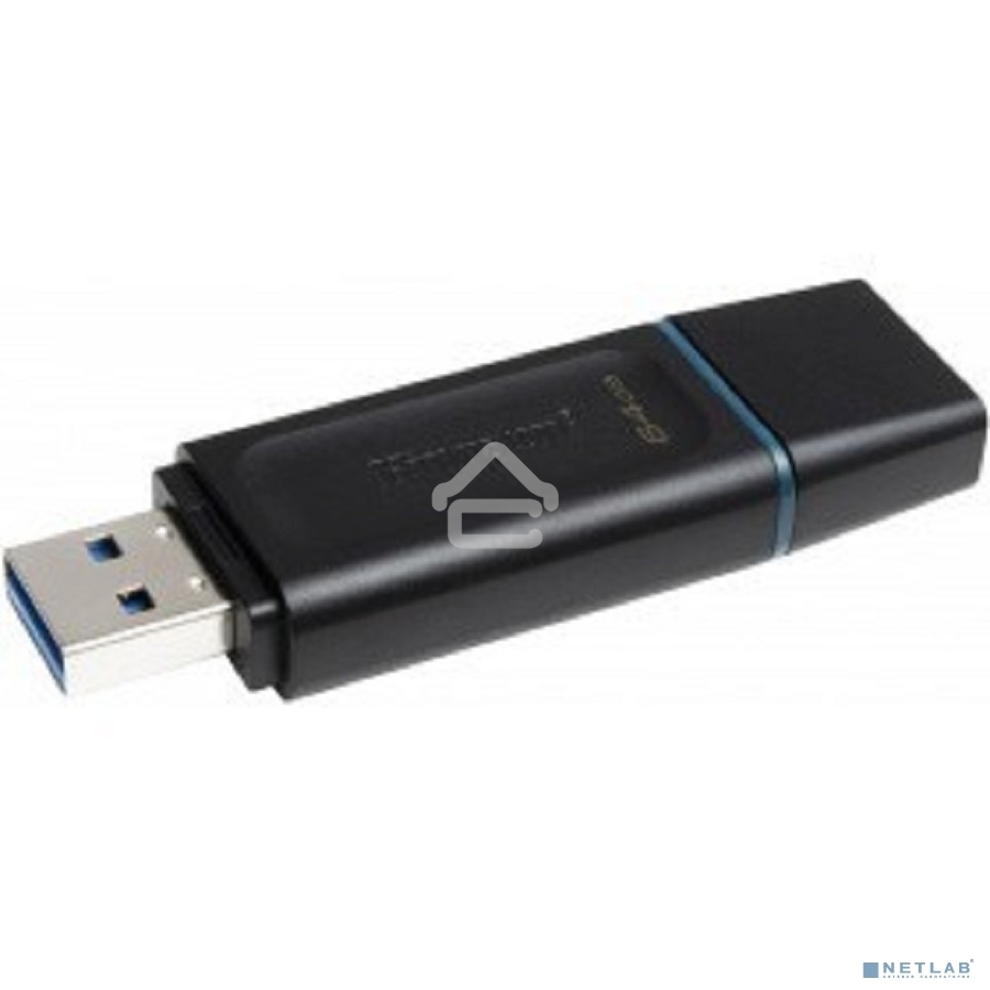 Флешка USB R/W R/W Kingston 64GB USB3.2 Gen 1 DataTraveler Exodia (Black + Teal)