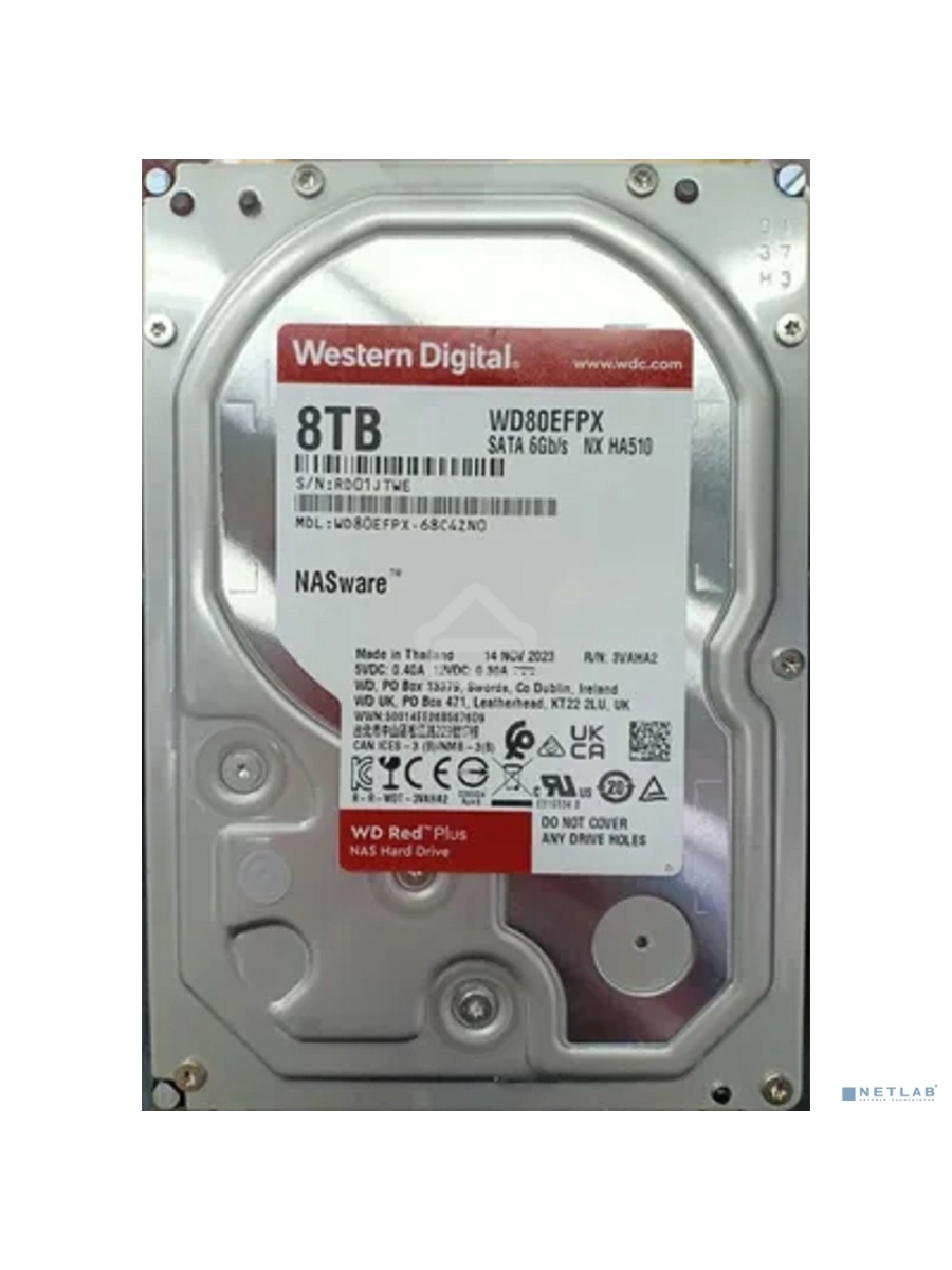 Жесткий диск Western Digital Red Plus NAS HDD 3.5
