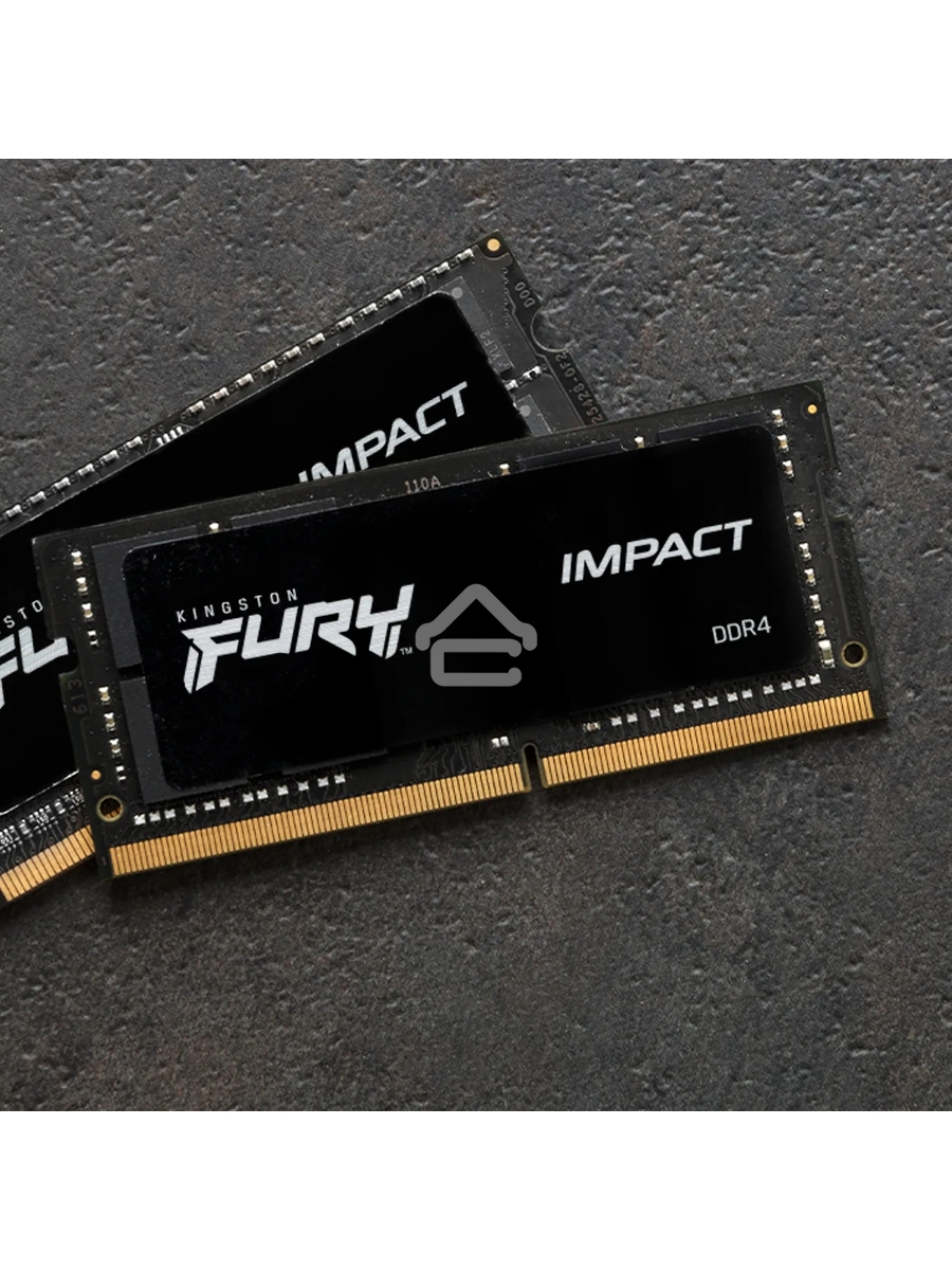 Оперативная память Kingston Fury Impact, DDR5, 32GB (2x16GB), 6000MHz, CL38, ECC SO-DIMM