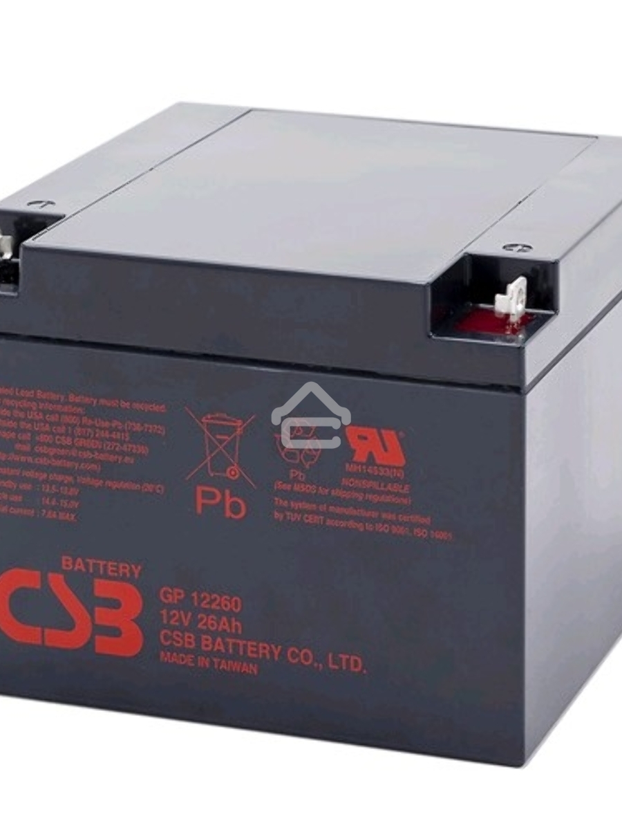 Батарея CSB GP-12260 (12V, 26Ah) для UPS клеммы F2
