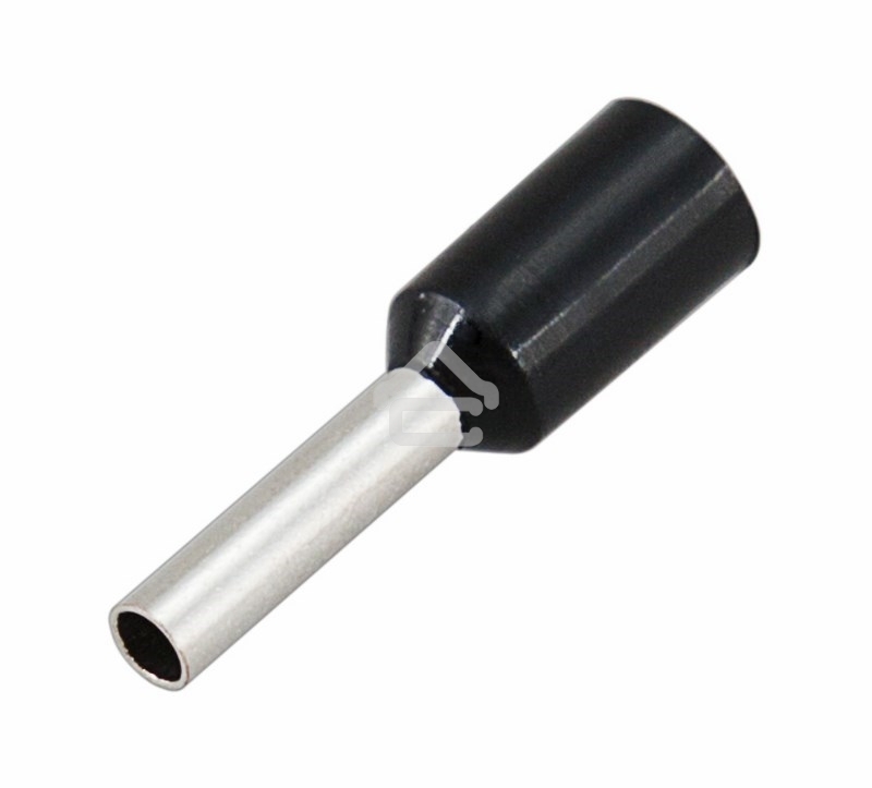 Наконечник штыревой втулочный Rexant изолированный, F-8 мм, 1.5 мм², НШВи 1.5-8 / Е 1,5-8 / E1508, черный, в упак. 10 шт.