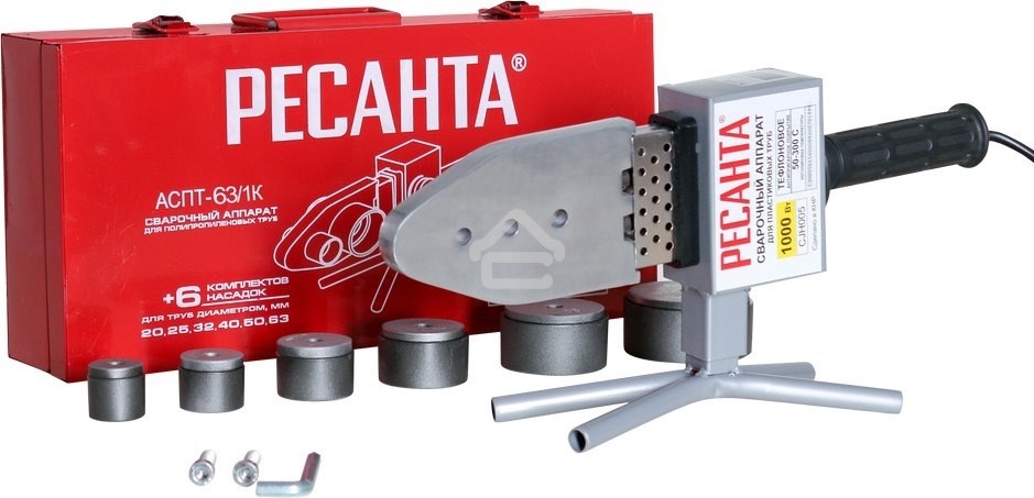 Аппарат для сварки ПВХ труб АСПТ-63/1К Ресанта
