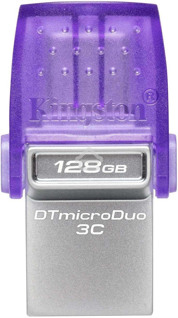 Флешка USB Kingston 128Gb DataTraveler microDuo 3C DTDUO3CG3/128Gb USB 3.0 фиолетовый