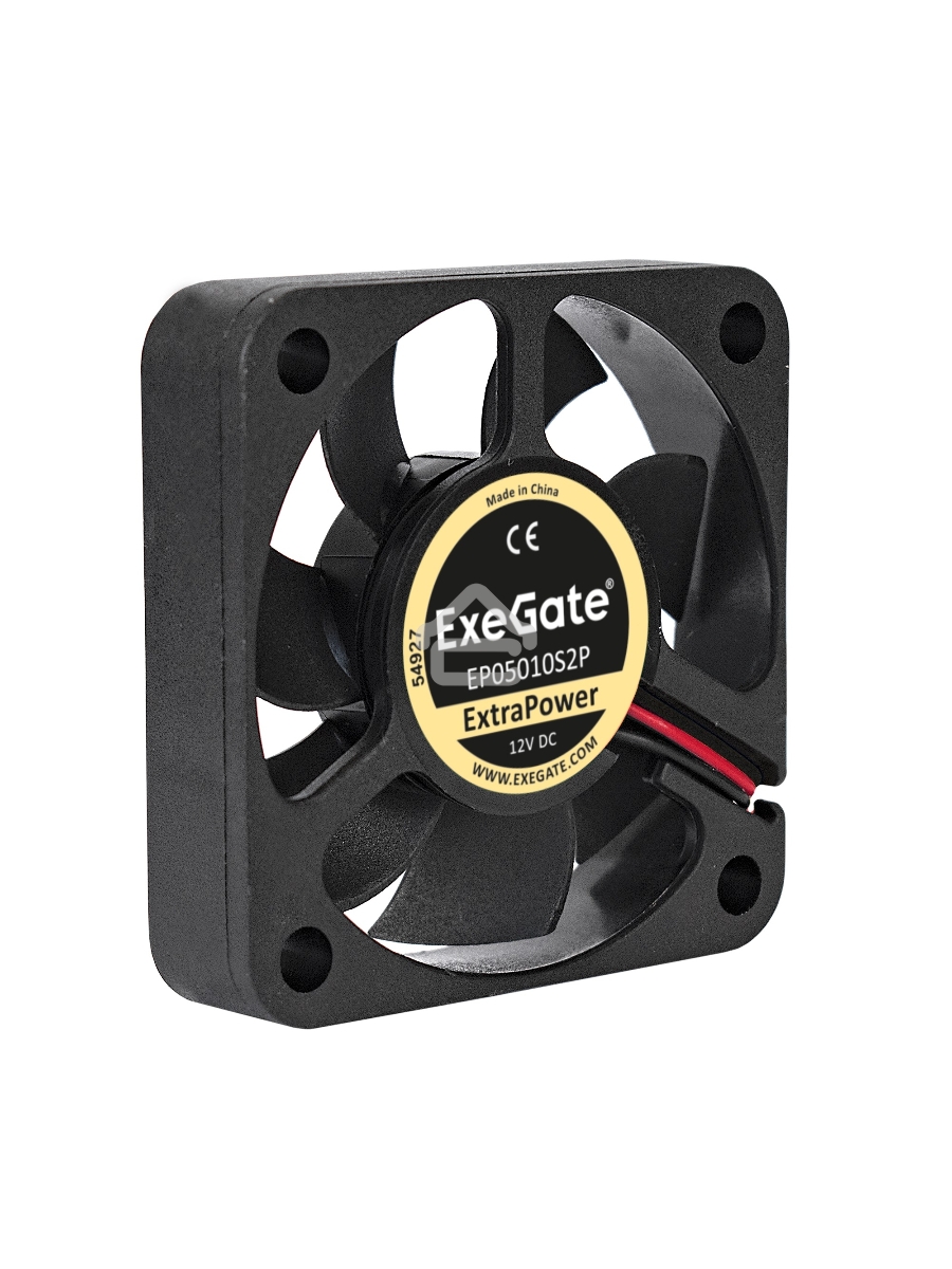 Вентилятор для корпуса ExeGate ExtraPower EP05010S2P черный, 50 мм, 6500 об/мин, 36 дБ, 2 pin
