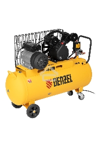 Компрессор воздушный рем. привод BCV2200/100, 2,2 кВт, 100 литров, 370 л/мин Denzel