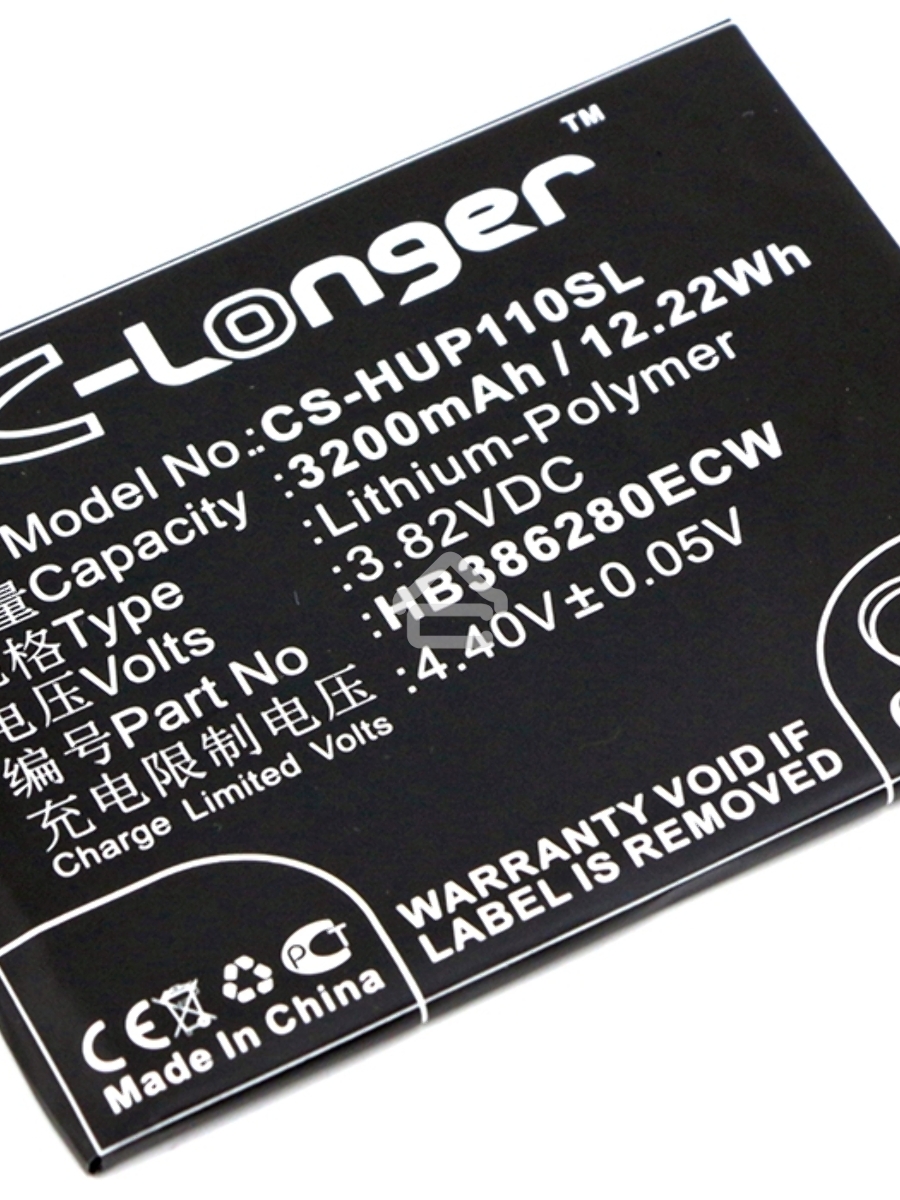 Аккумулятор CameronSino CS-HUP110SL HB386280ECW для Huawei Honor 93.82V / 3200mAh / 12.22Wh