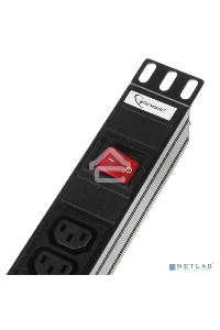 Блок Gembird EHB8-4, 1 вход С14/ 8 выходов C13, с защитой для 19