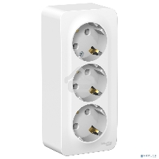 Розетка 3-м ОП BLANCA 16А 250В без шторок с заземл. изол. пласт. бел. SchE BLNRA010311