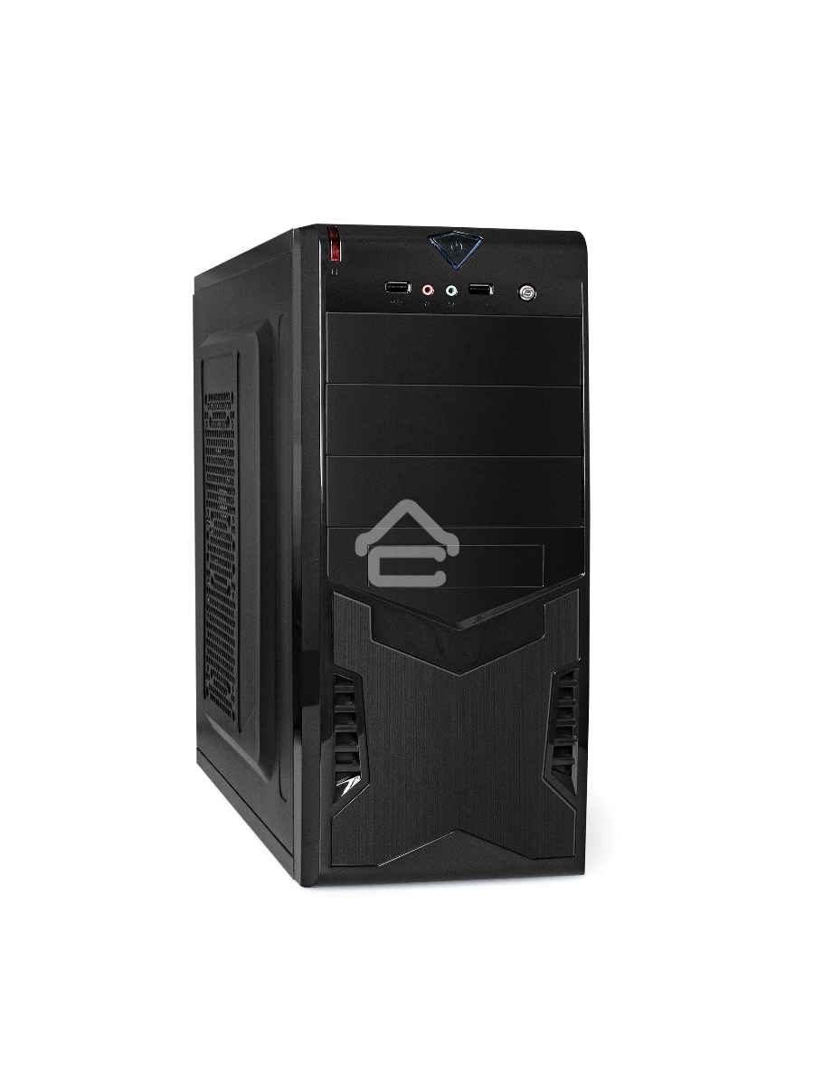 Компьютерный корпус Miditower Exegate CP-601 Black, ATX, <CP450W, 80mm>, 2*USB, Audio