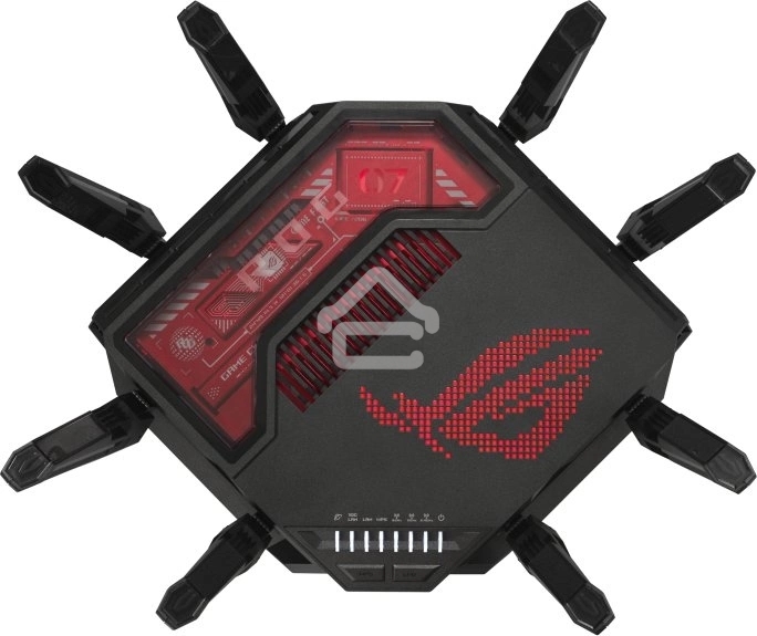 Маршрутизатор ASUS GT-BE19000, черный/красный, 90IG0850-MO9A0V