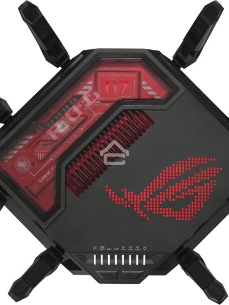Маршрутизатор ASUS GT-BE19000, черный/красный, 90IG0850-MO9A0V