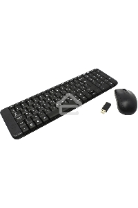 Клавиатура + мышь Logitech MK220 клав:черный мышь:черный USB беспроводная
