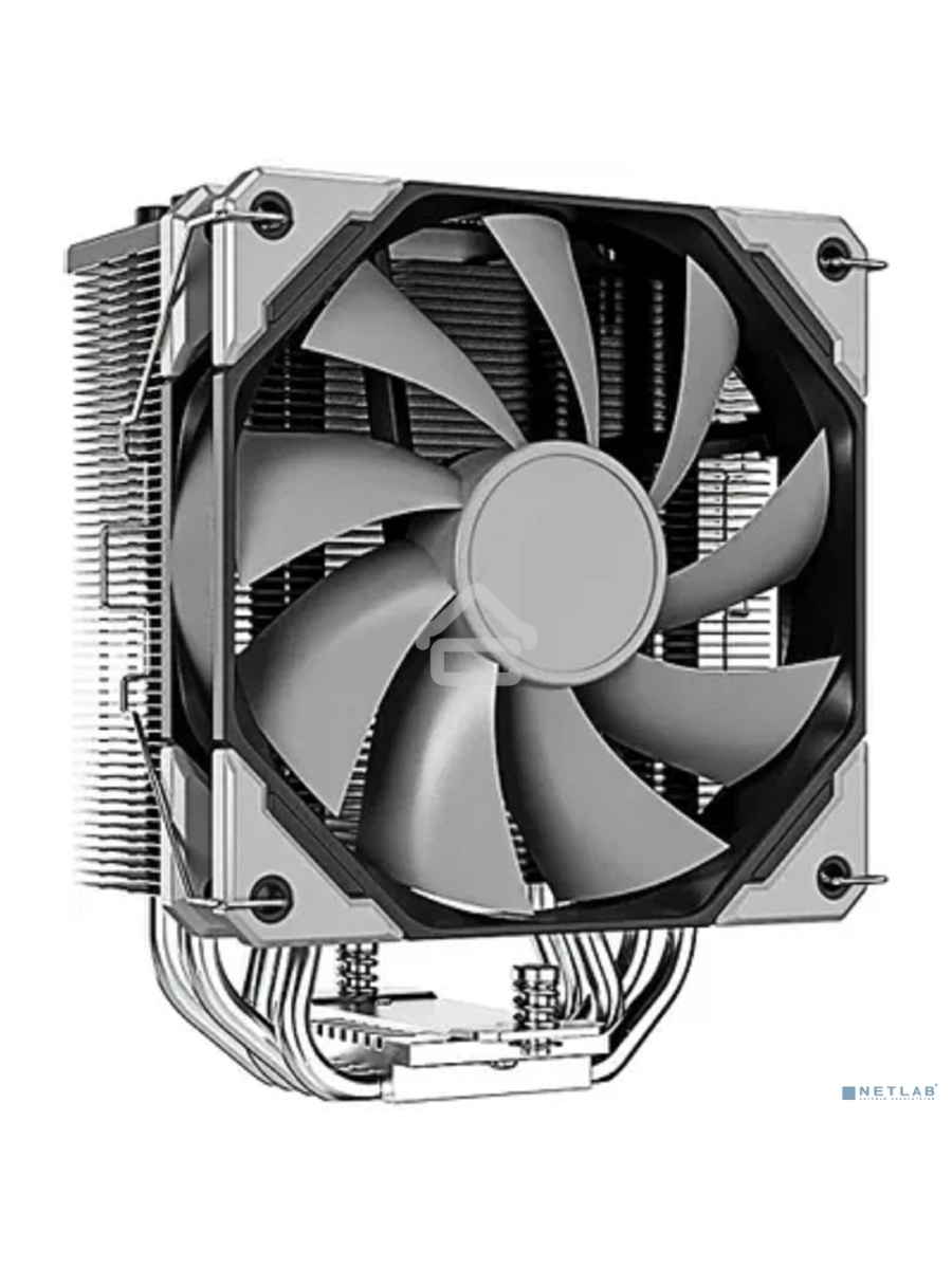 Кулер Cooler ID-Cooling SE-214-XT BASIC черный/серебристый 120мм алюминий+медь 1800rpm 27db 4-pin 180W 150мм