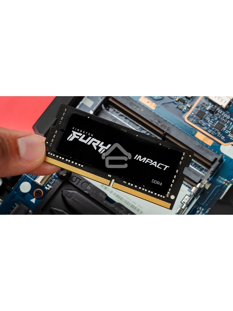 Оперативная память Kingston Fury Impact, DDR5, 32GB (2x16GB), 6000MHz, CL38, ECC SO-DIMM