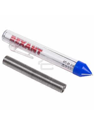 Припой с канифолью 20гр. d=1.0мм (Sn60 Pb40 Flux 2.2%) REXANT 09-3103