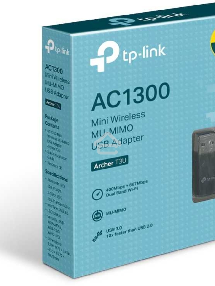 Адаптер TP-LINK Archer T3U AC1300 Мини Wi-Fi MU-MIMO USB-адаптер