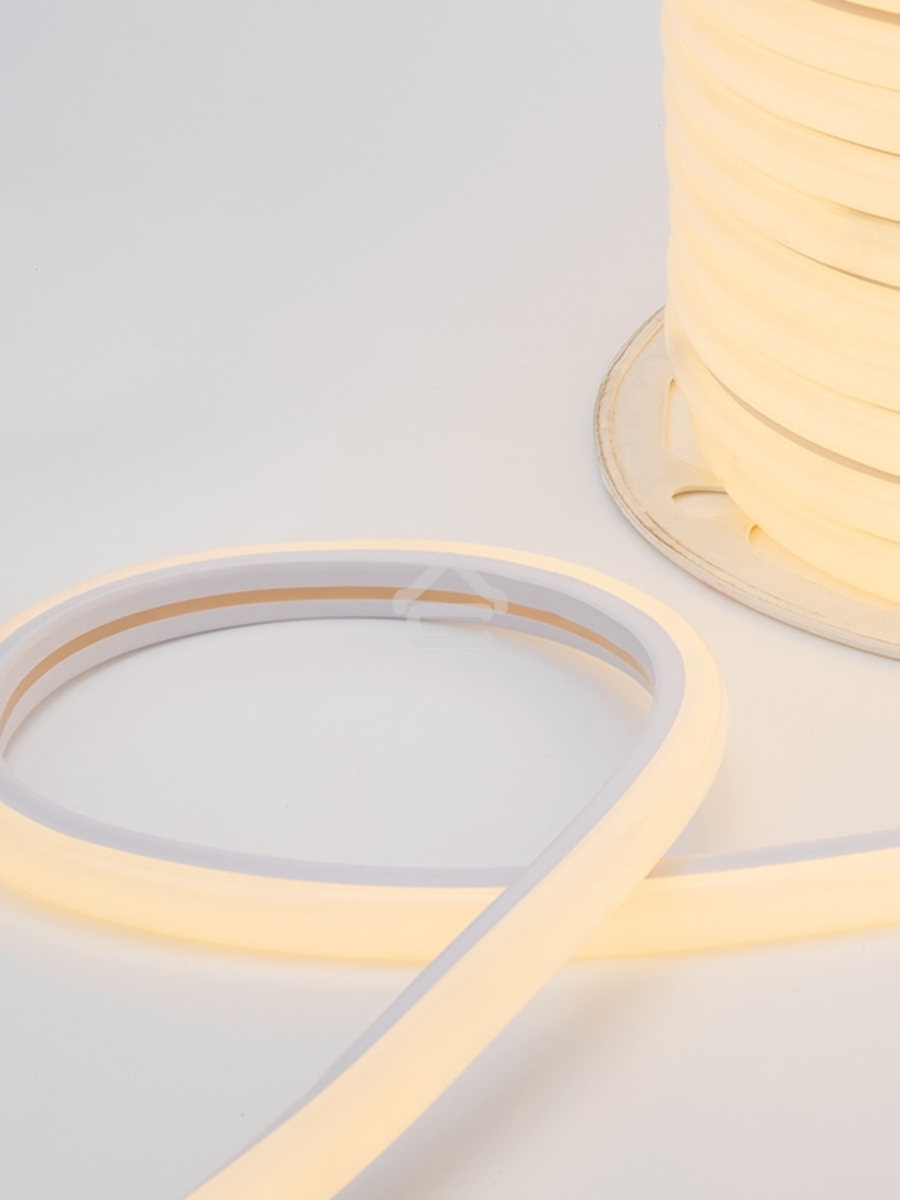 Гибкий неон LED SMD, форма – D, 16х16 мм, теплый белый, 120 LED/м, бухта 50 м