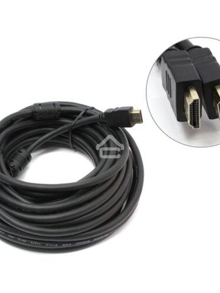 Кабель HDMI v.1.4 10м Telecom, 2 фильтра, 19M -19M, с позолоченными контактами