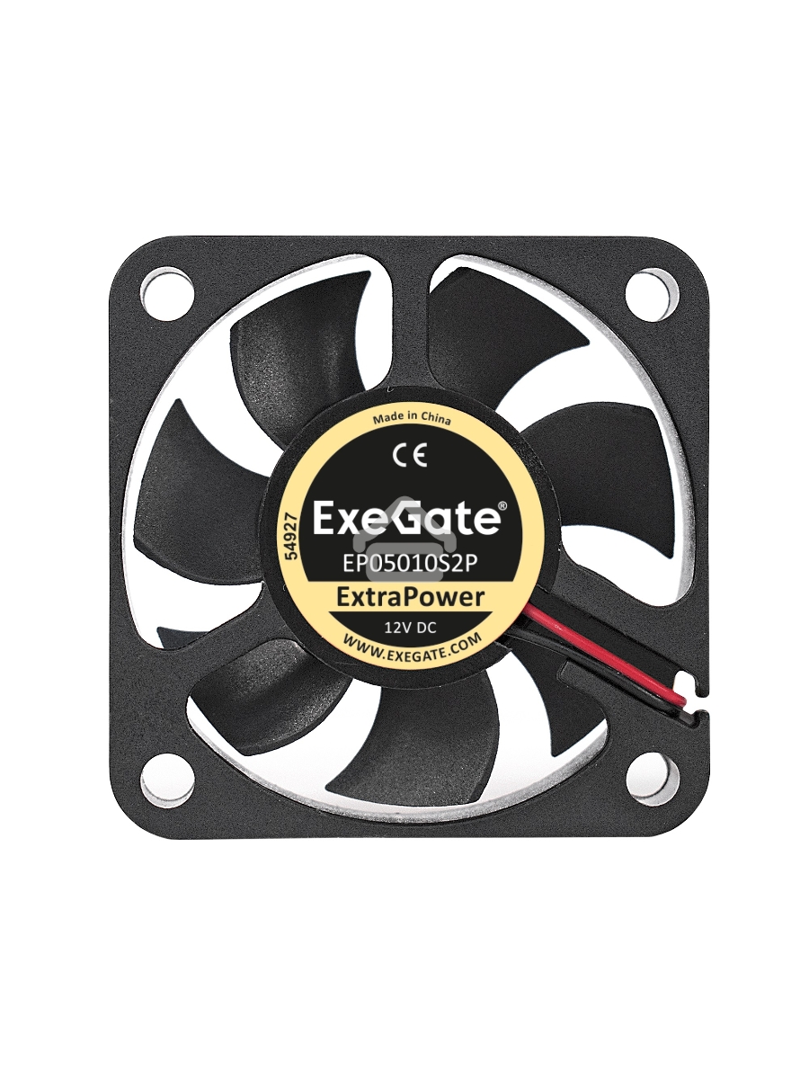 Вентилятор для корпуса ExeGate ExtraPower EP05010S2P черный, 50 мм, 6500 об/мин, 36 дБ, 2 pin