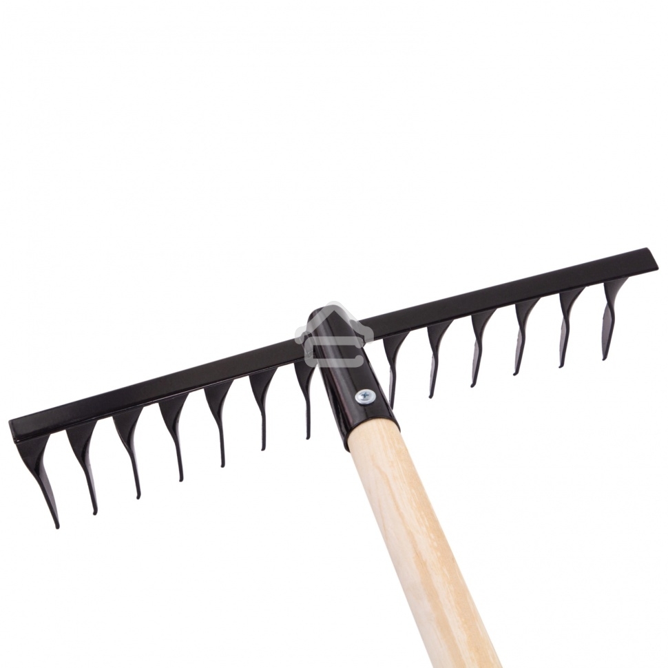 Грабли Сибртех 14-зубые, 350 мм, с черенком, витые