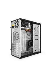 Компьютерный корпус Miditower Exegate CP-601 Black, ATX, <CP450W, 80mm>, 2*USB, Audio