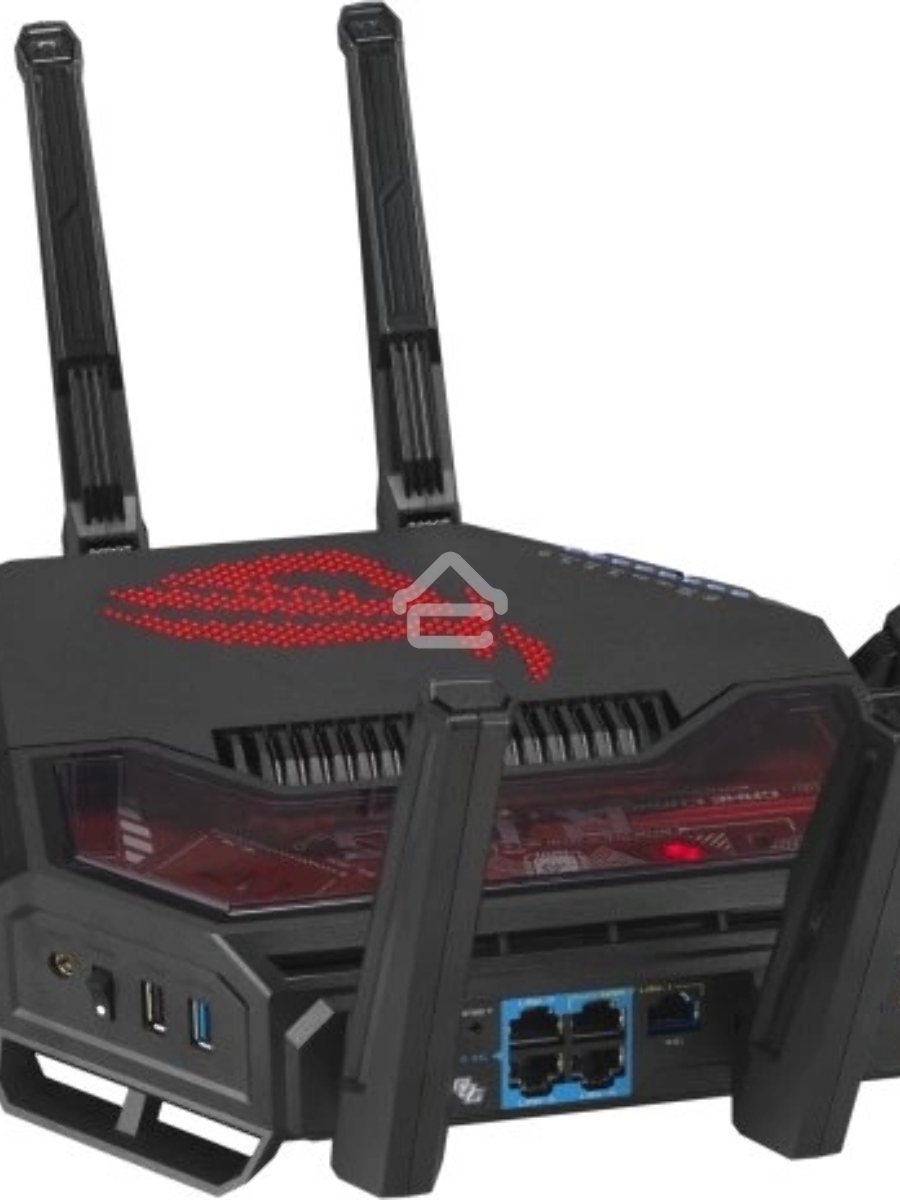 Маршрутизатор ASUS GT-BE19000, черный/красный, 90IG0850-MO9A0V