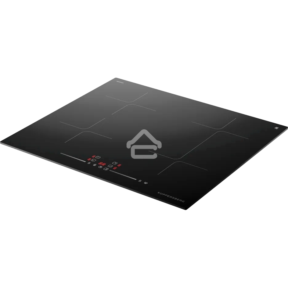 Индукционная варочная панель Kuppersberg ICI 615, индукция, High-Tech, 59 см, 9 уровней мощности, блокировка управления, автоматическое отключение, Inverter, таймер, Booster, Flexi-zone, слайдерное управление, черный