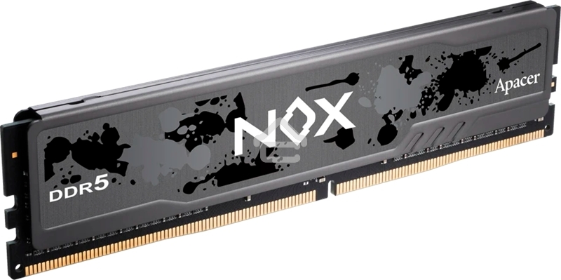 Оперативная память Apacer Nox, DDR5, 16Gb (1x16 GB), 6000 MHz, CL40, DIMM, радиатор, черный