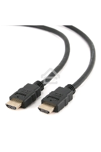 Кабель Cablexpert HDMI CC-HDMI4-15, 19M/19M, v2.0, медь, позол.разъемы, экран, 4.5м, черный, пакет