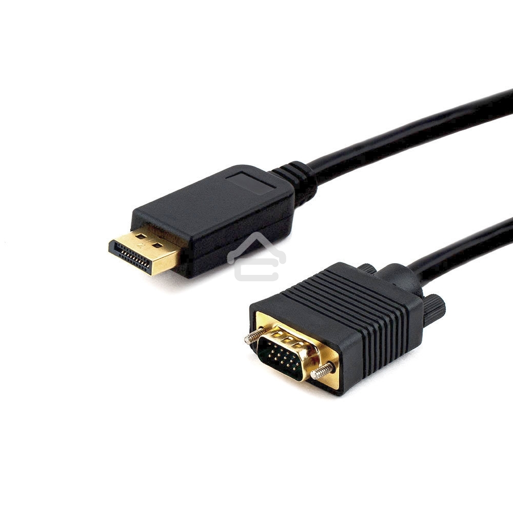 Кабель DisplayPort->VGA Cablexpert CCP-DPM-VGAM-5M, 5м, 20M/15M, черный, экран, пакет