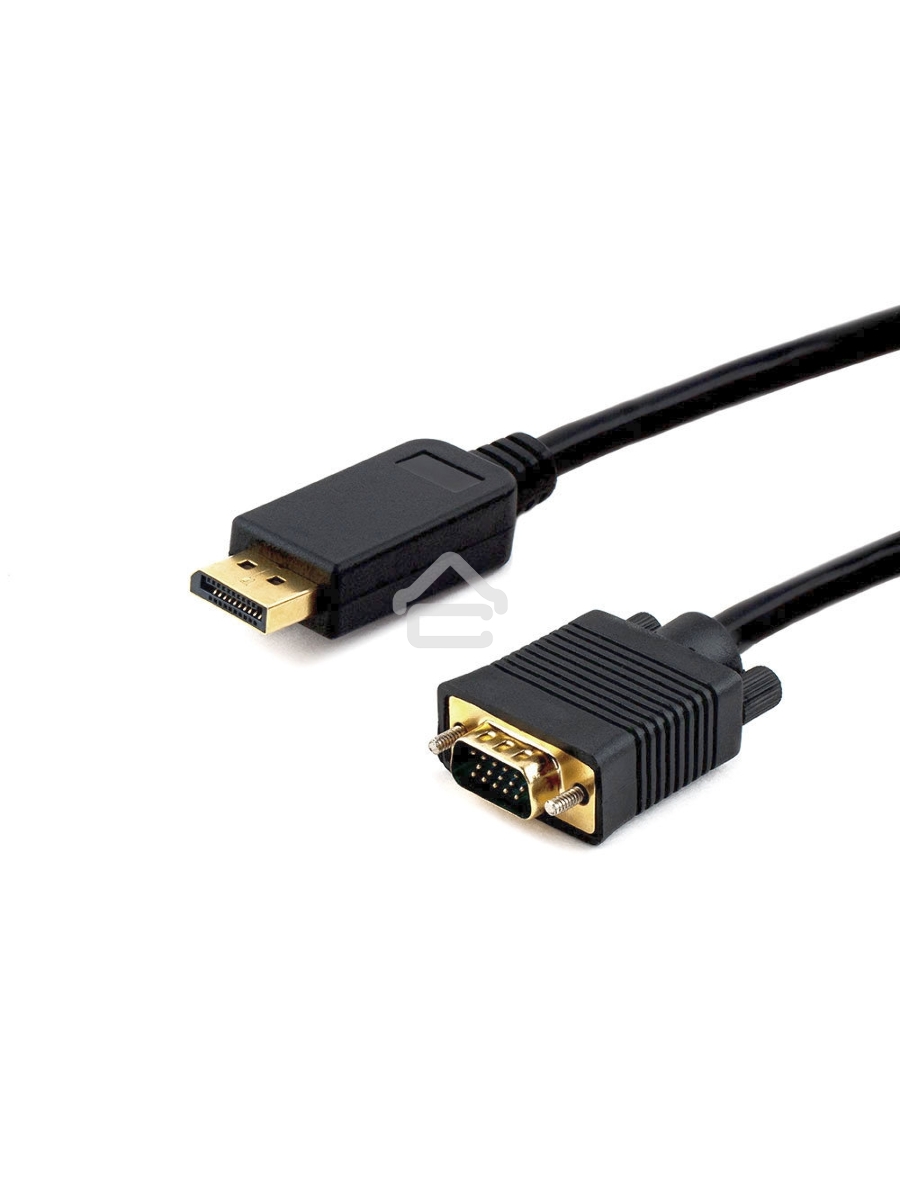 Кабель DisplayPort->VGA Cablexpert CCP-DPM-VGAM-5M, 5м, 20M/15M, черный, экран, пакет
