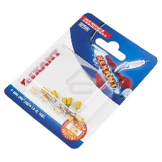 Наконечник штыревой втулочный Rexant изолированный, F-8 мм, 1 мм², НШВи 1.0-8 / Е 1,0-8 / E1008, желтый, в упак. 10 шт.