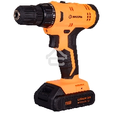 Дрель-шуруповерт аккумуляторная Вихрь ДА-18Л-2КА 72/14/25, Аккумуляторная, 18В, 2 АКБ, Кейс