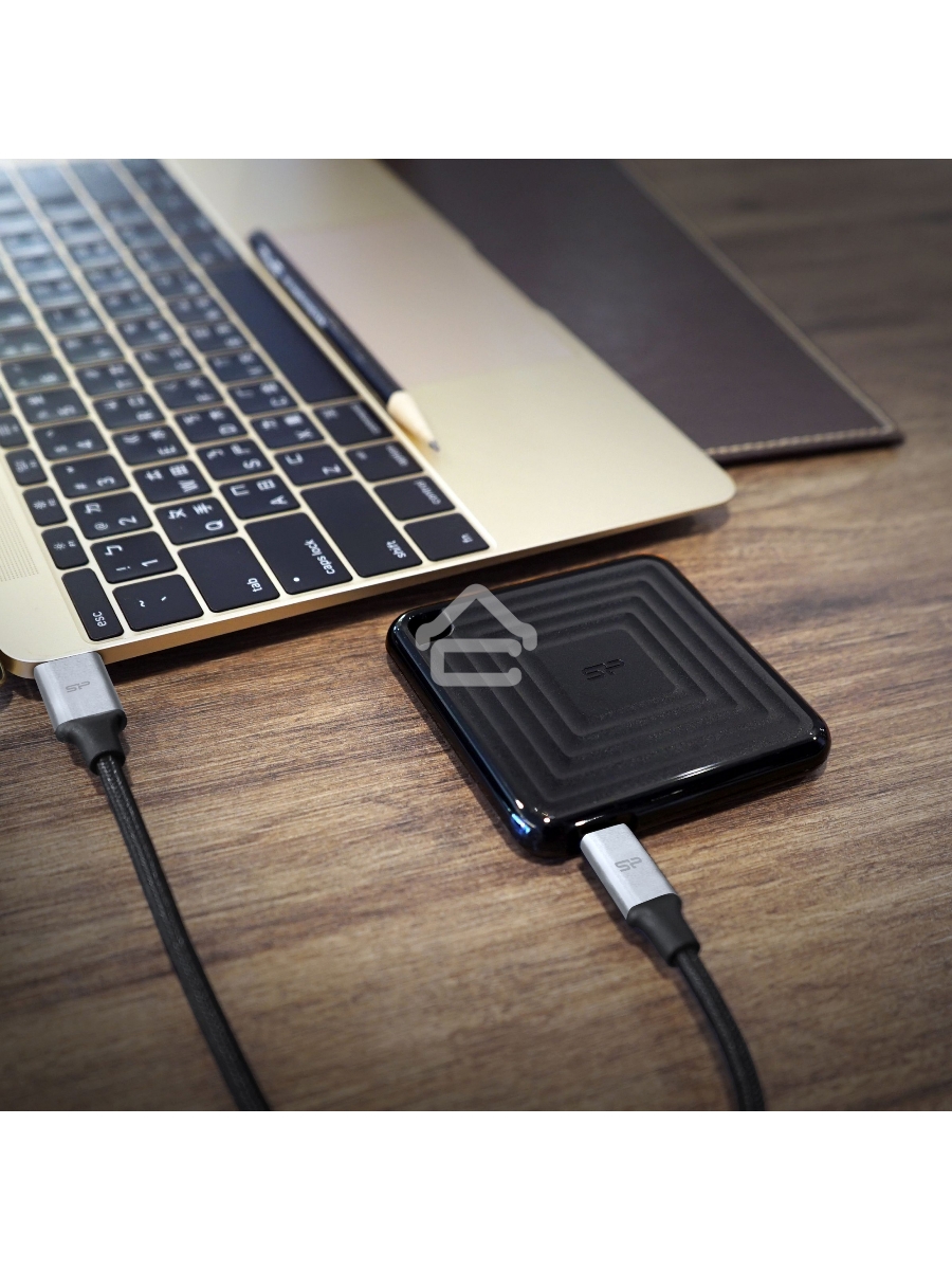Твердотельный диск 2TB Silicon Power PC60, External, USB 3.2 Type-C [R/W - 540/500 MB/s] черный