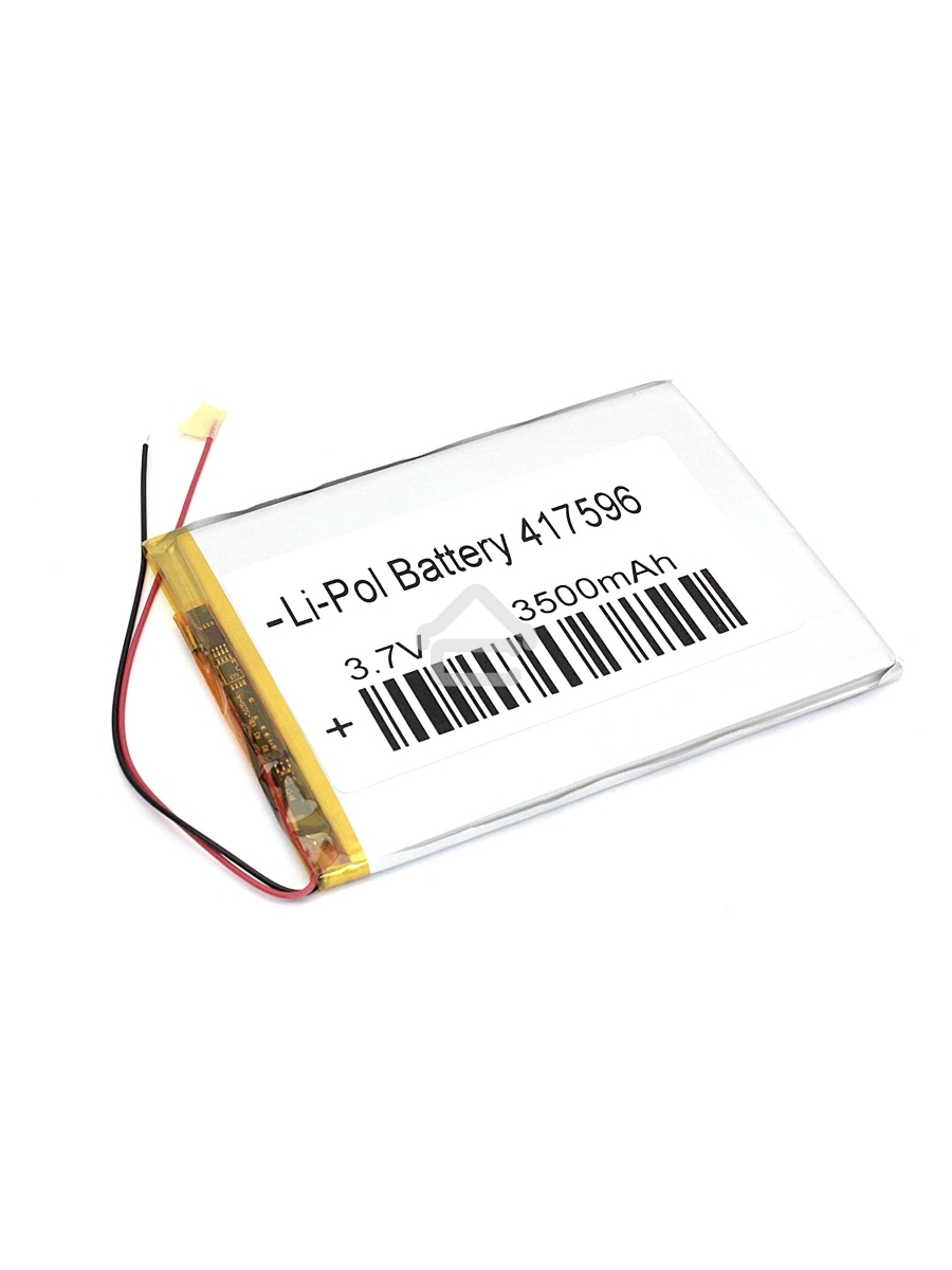 Аккумулятор Li-Pol (батарея) 4.1*75*96мм 2pin 3.7V/3500mAh