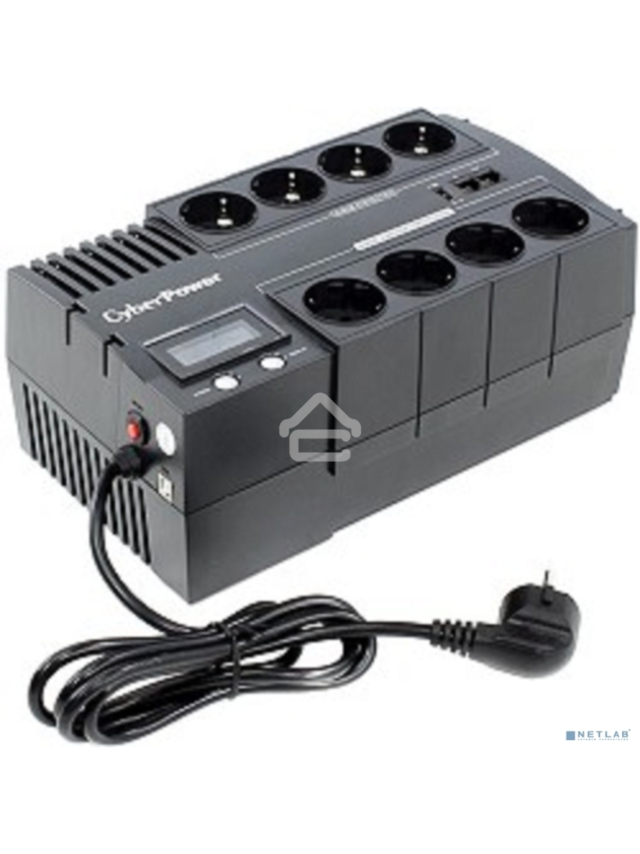 Источник бесперебойного питания CyberPower BR1200ELCD 1200VA/720W USB/RJ11/45 (4+4 EURO)