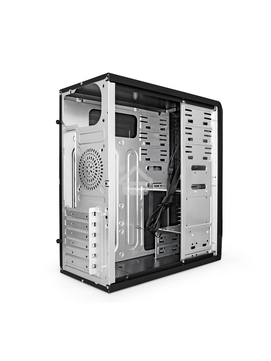 Компьютерный корпус Miditower Exegate CP-601 Black, ATX, <CP450W, 80mm>, 2*USB, Audio