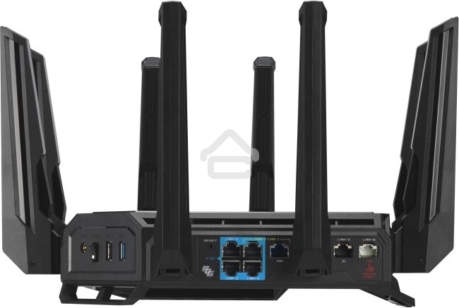 Маршрутизатор ASUS GT-BE19000, черный/красный, 90IG0850-MO9A0V