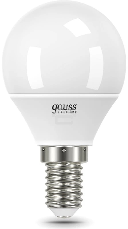 Лампа светодиодная LED Gauss Elementary Шар 12W 920lm E14 4100K