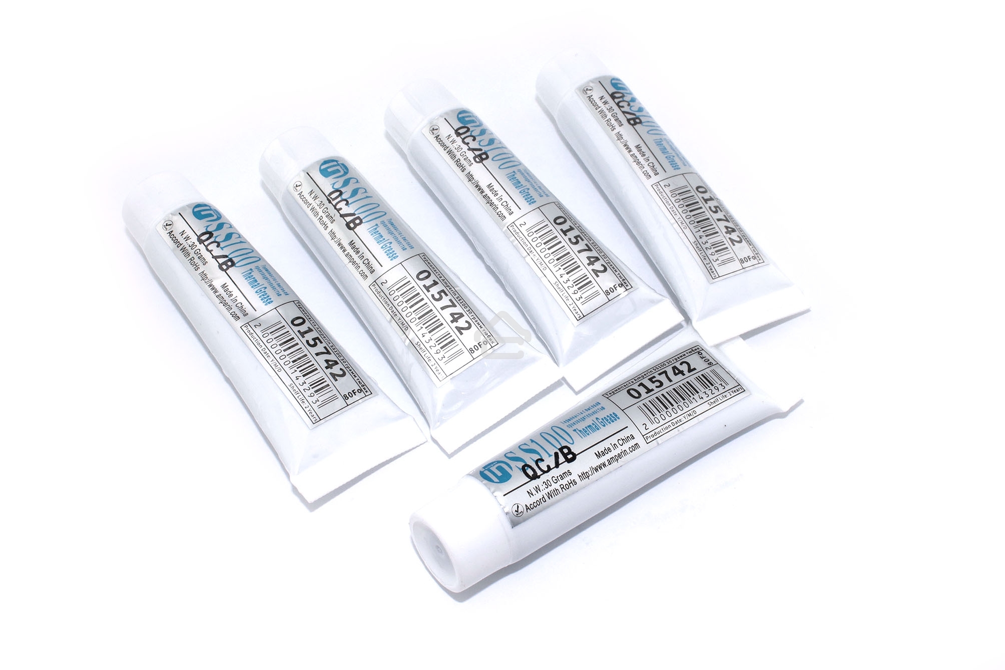 Термопаста Amperin SS100 30 грамм тюбик 5 шт