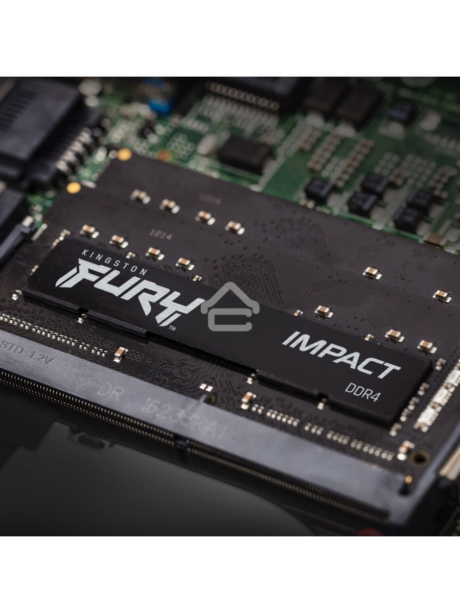 Оперативная память Kingston Fury Impact, DDR5, 32GB (2x16GB), 6000MHz, CL38, ECC SO-DIMM
