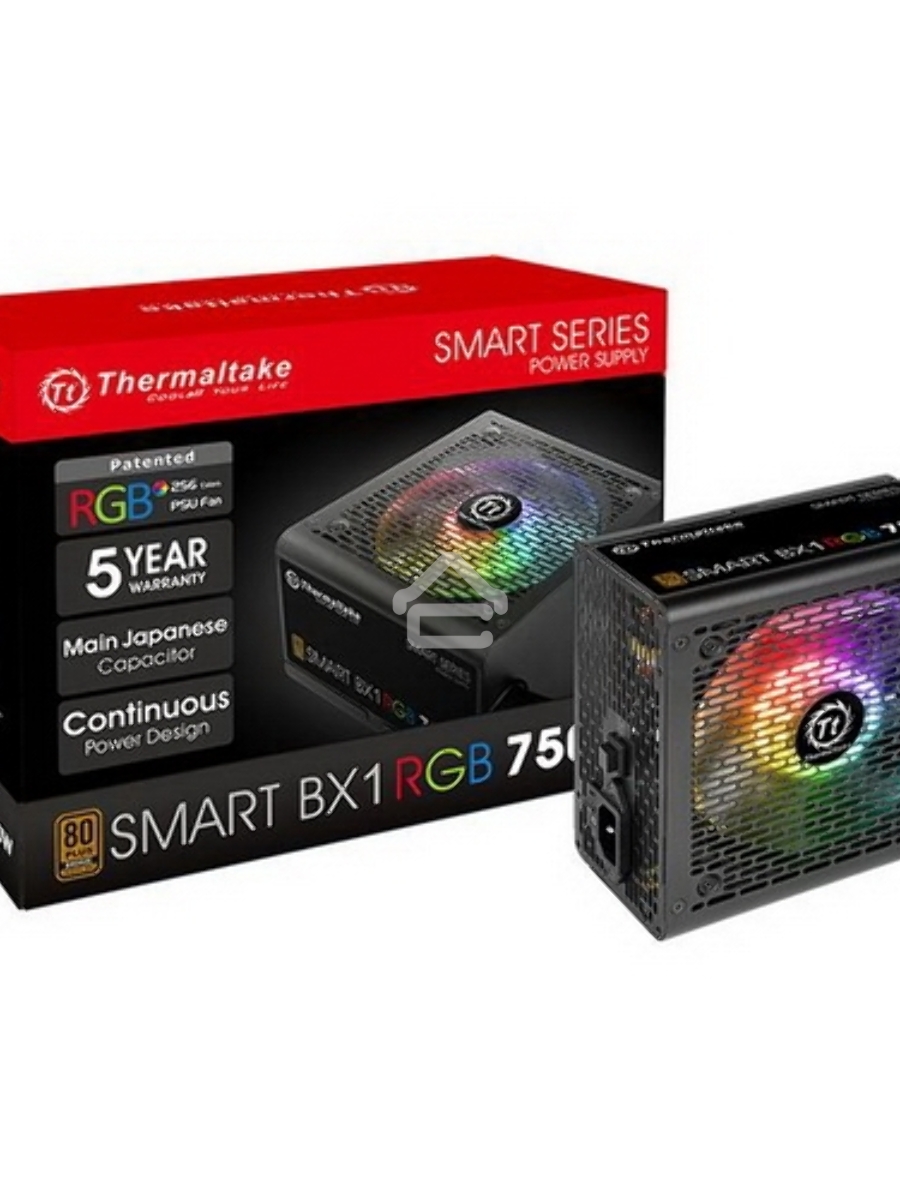 Блок питания Thermaltake Smart PS-SPR-0750NHSABE-1, 750Вт, 80 PLUS Bronze, 120мм, черный