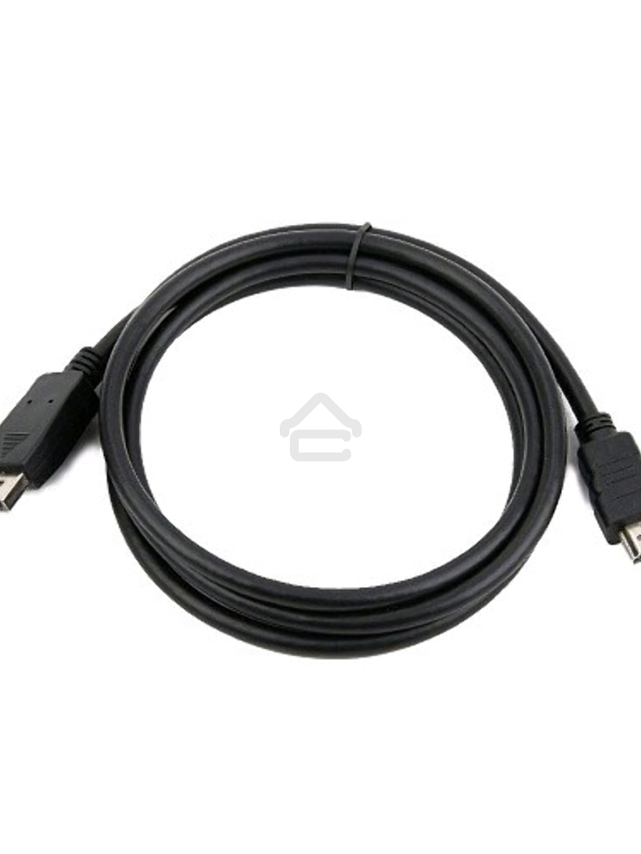 Кабель CablexpertDisplayPort->HDMI, 5м, 20M/19M, черный, экран, пакет