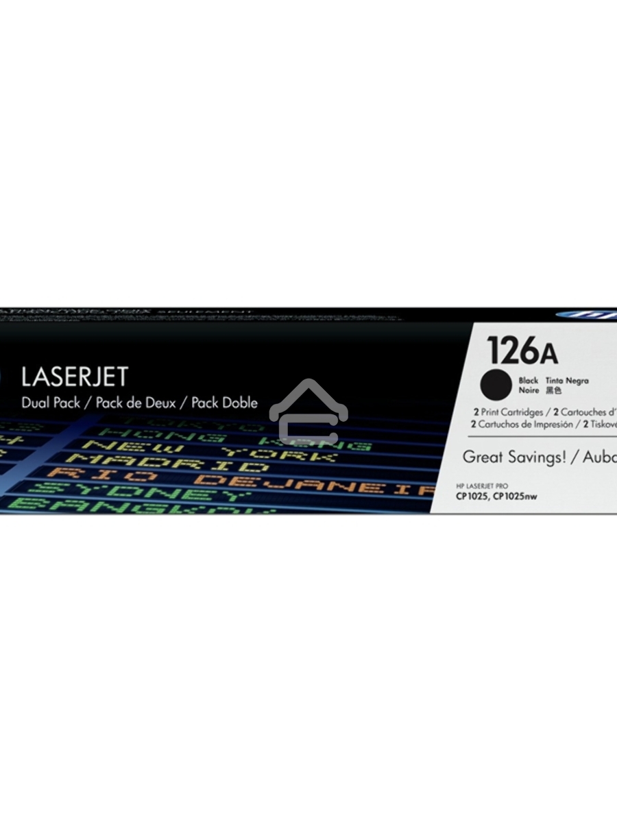 Картридж лазерный HP CE310AD черный двойная упаковка для LaserJet Pro CP102 2 х 1200 стр.