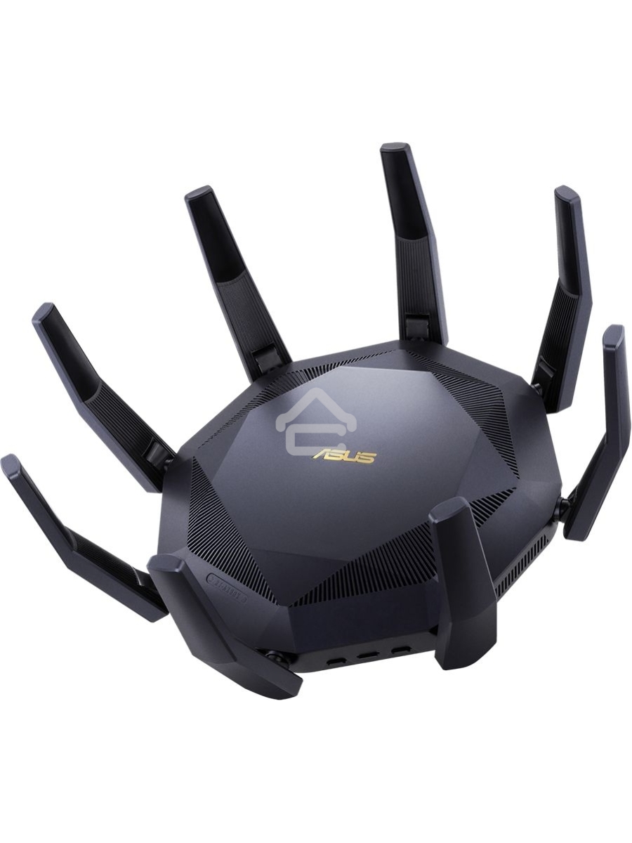 Роутер ASUS RT-AX89X, 802.11b/g/n/ac/ax, до 1148+4804 бит/c, 2,4 + 5 гГц, 8 антенны, USB, GBT LAN
