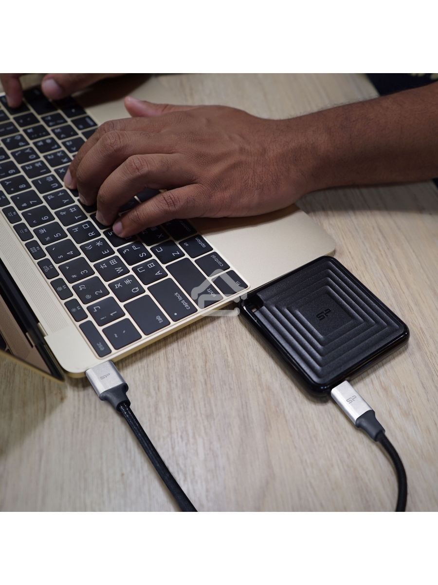 Твердотельный диск 2TB Silicon Power PC60, External, USB 3.2 Type-C [R/W - 540/500 MB/s] черный