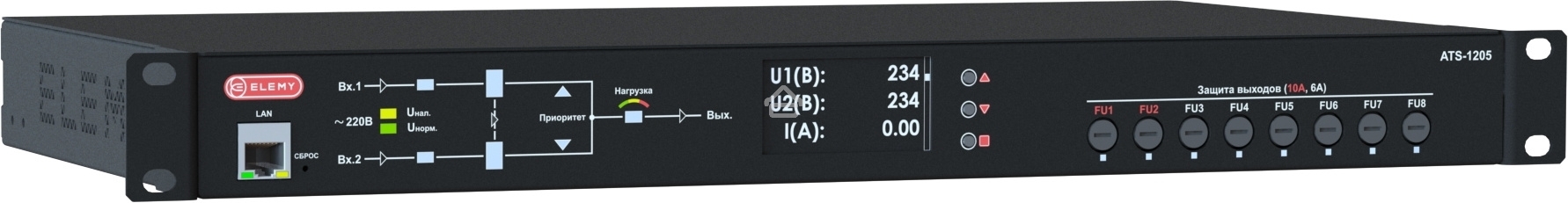 Устройство автоматического ввода резерва АВР Elemy ATS-1205/16 1U 19