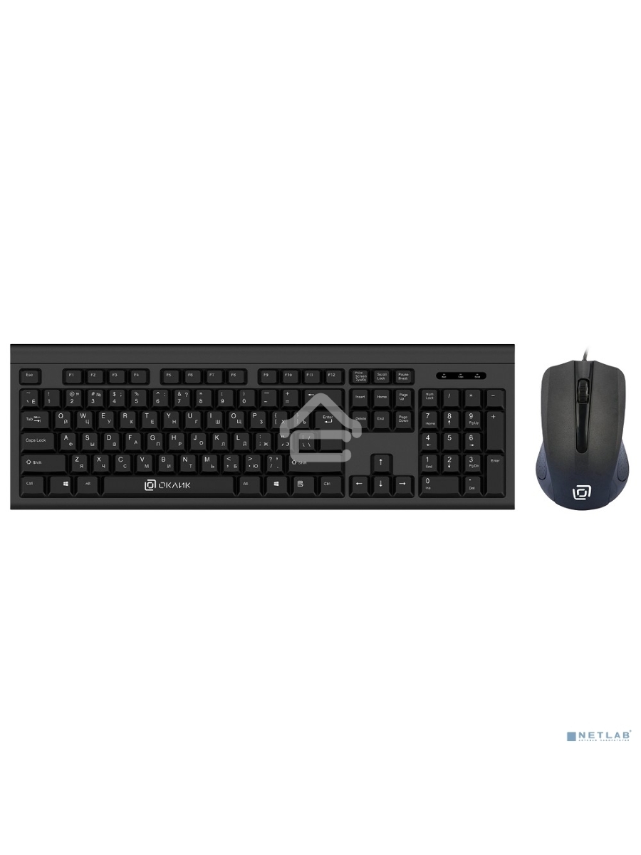 Клавиатура + мышь Oklick 600M black USB