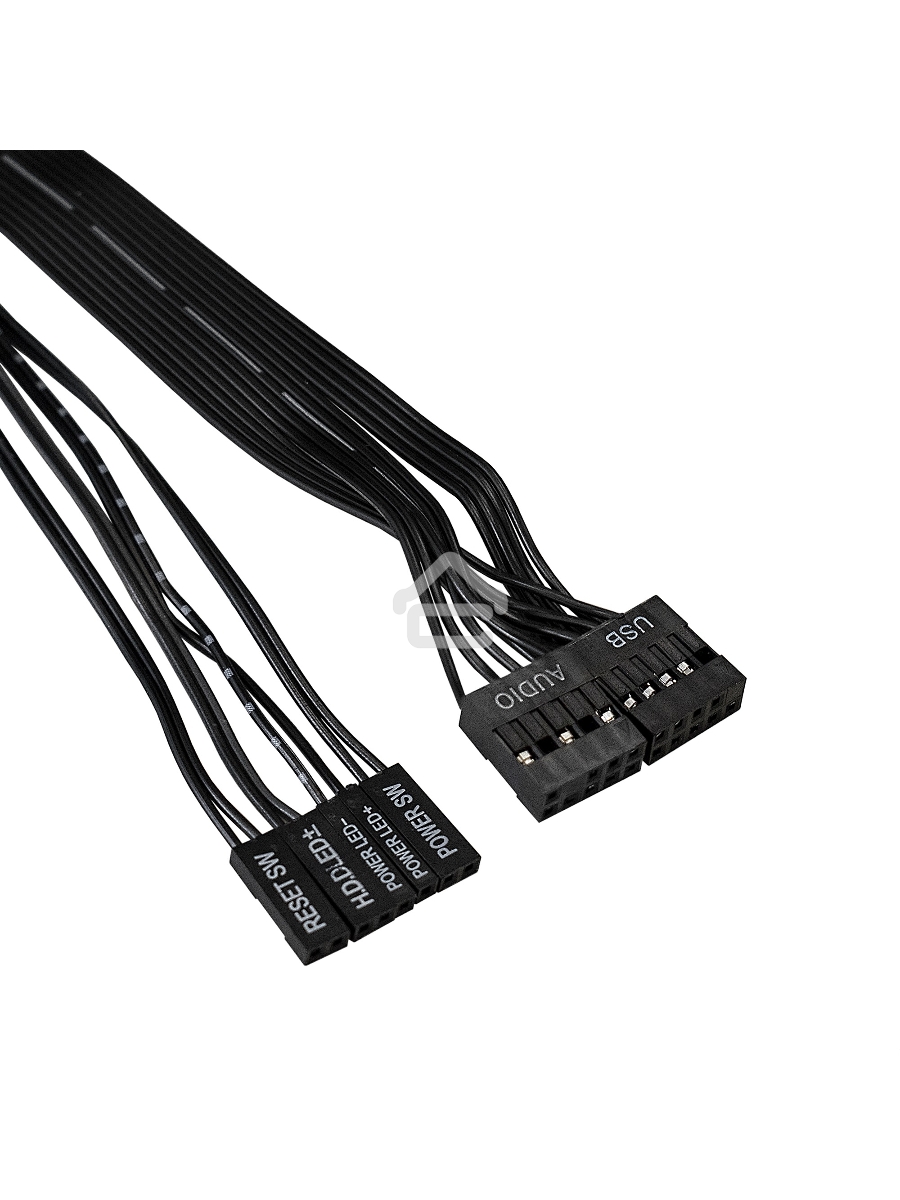 Компьютерный корпус Miditower Exegate CP-601 Black, ATX, <CP450W, 80mm>, 2*USB, Audio